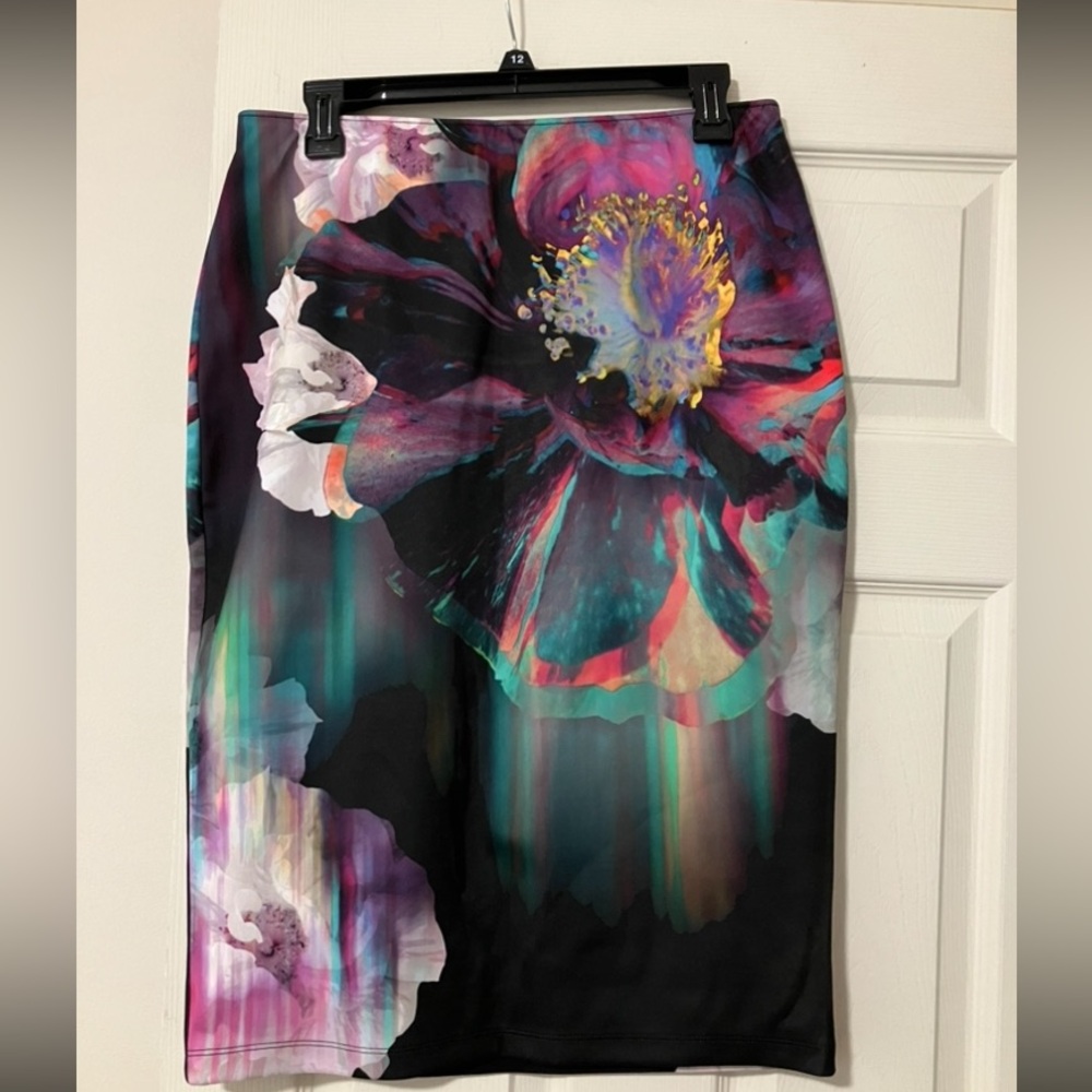 Apt.9Floral Print Women's Skirt, Size L